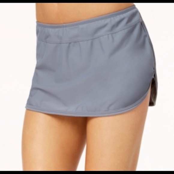 NWOT Go by Gossip Gray Swim Mini Skirt - Picture 2 of 3